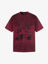 Grunge-T-Shirt mit verblasstem Fotodruck