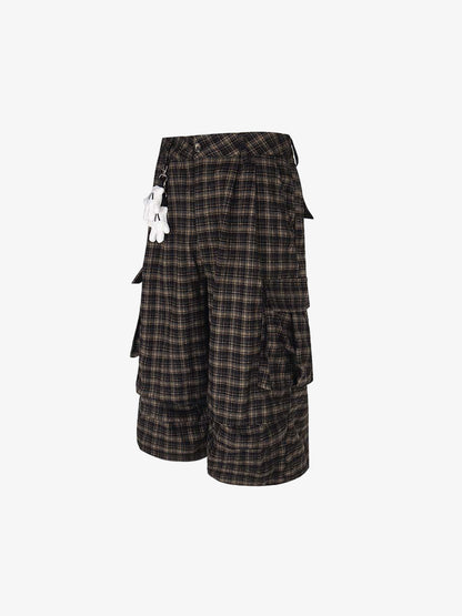 Plaid Cargo Pocket Jorts 
