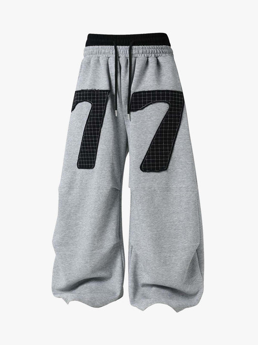 Double-Waisted Ruched Sweatpants 