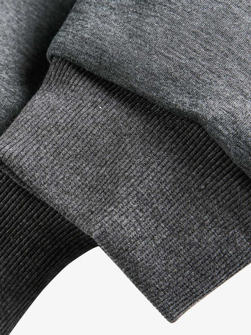 Panel Cut Stand Collar Zip Up Jacket 