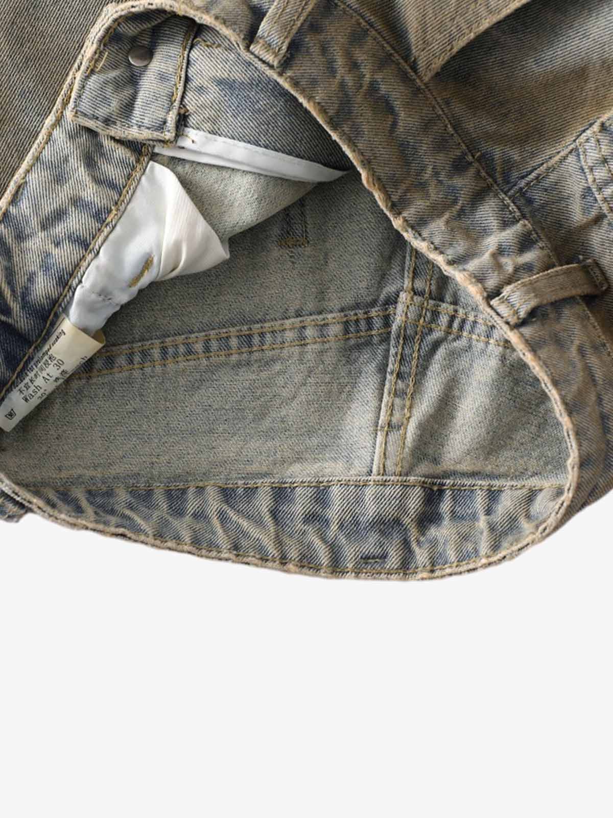 Dirty Wash Spray Dyed Barrel Jeans 