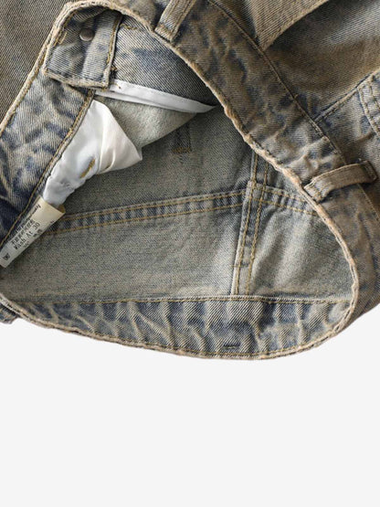Dirty Wash Spray Dyed Barrel Jeans 