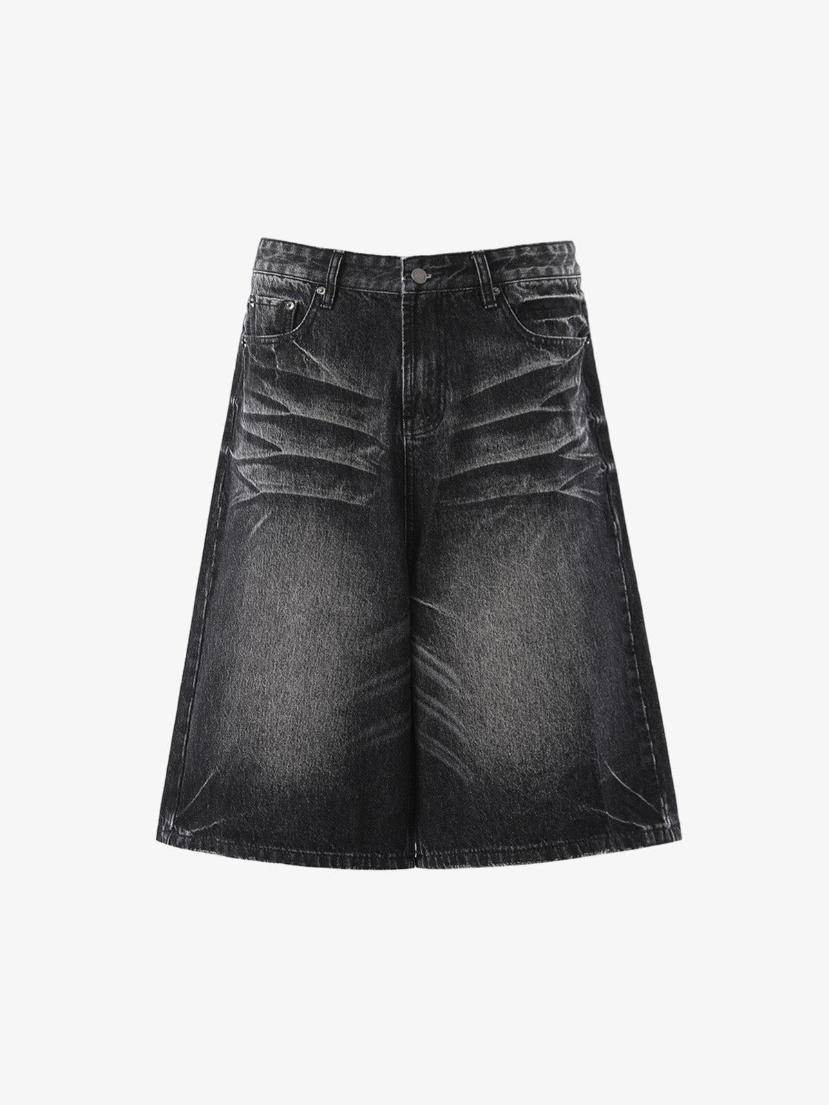 Vintage Jeansshorts mit Used-Look