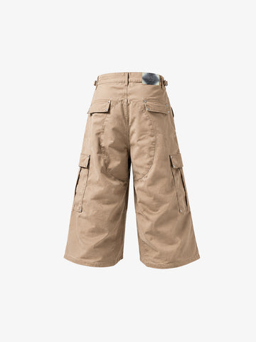 Studded Appliqué Cargo Shorts