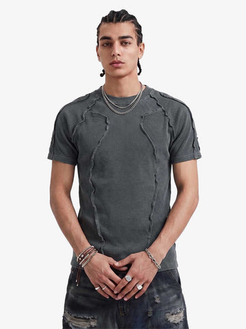 T-Shirt mit freiliegenden Nähten aus Wasteland Wash