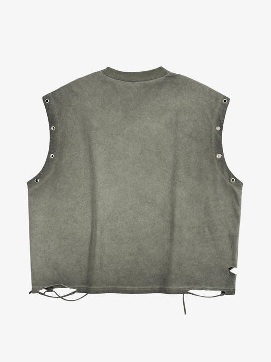 Supermade Soccer Circle Graphic Sleeveless T-Shirt 