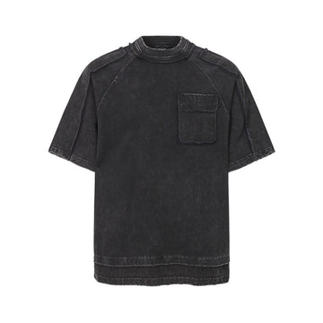 Exposed Seam Washed T Shirt 