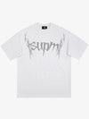 SUPM Gothic Sharp Letter Graphic T-Shirt 