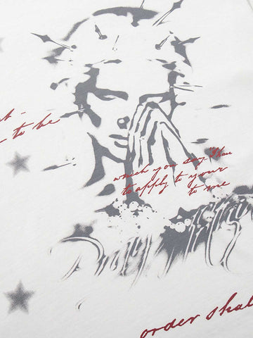 Abstract Portrait Star Graphic T-Shirt 