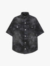 Supermade Signature Tie-Dye Acid Wash Pleated Shirt 