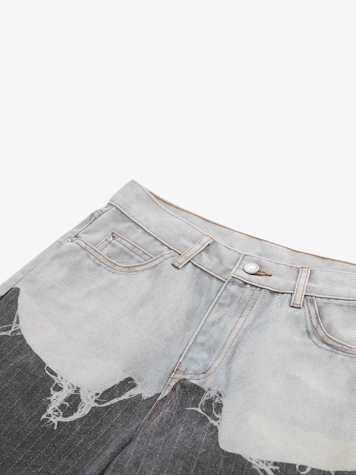 3D-gedruckte Trompe-L'oeil-Jeans