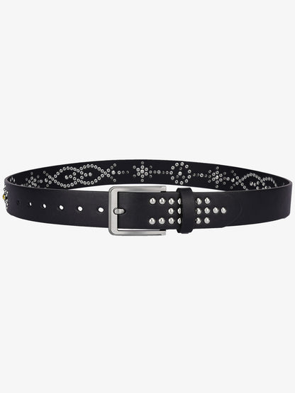 Retro Multicolor Gem Studded PU Belt 