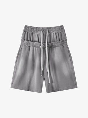 Women’s High-Waisted Summer Shorts – Cotton Blend Elastic Waist Casual Fit