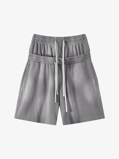 Women’s High-Waisted Summer Shorts – Cotton Blend Elastic Waist Casual Fit
