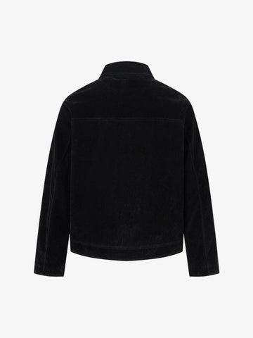 Retro Unique Metal Button Lapel Suede Bomber Jacket - 2538 