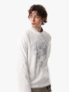 Vintage Portrait Graphic Long Sleeve T-Shirt 