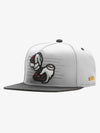 Baseballkappe mit grafischer Stickerei und Farbblockmuster