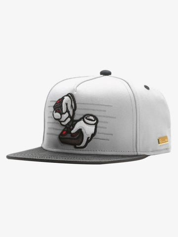Baseballkappe mit grafischer Stickerei und Farbblockmuster