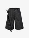 Cargo-Shorts mit seitlichen Riemen