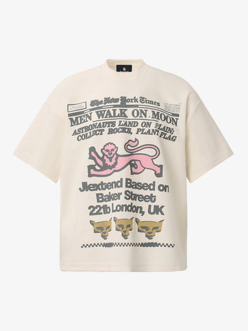 Waffle Knit Fun Graphic T-Shirt 