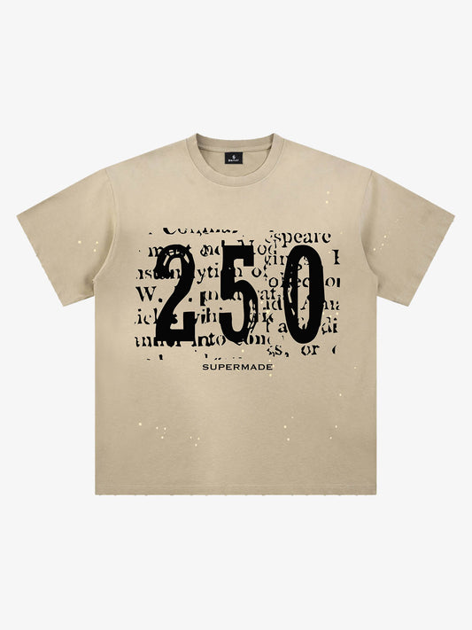 Zeitungsfehler 250 gewaschenes T-Shirt
