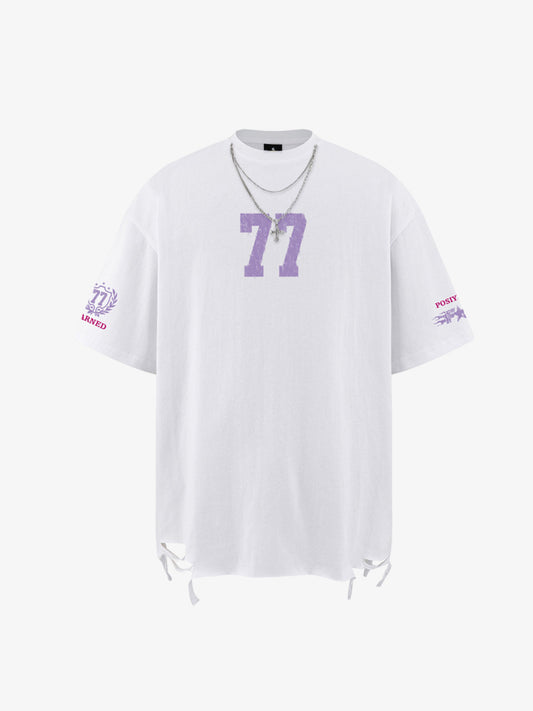Abnehmbare Kettenhalskette, lässiges T-Shirt