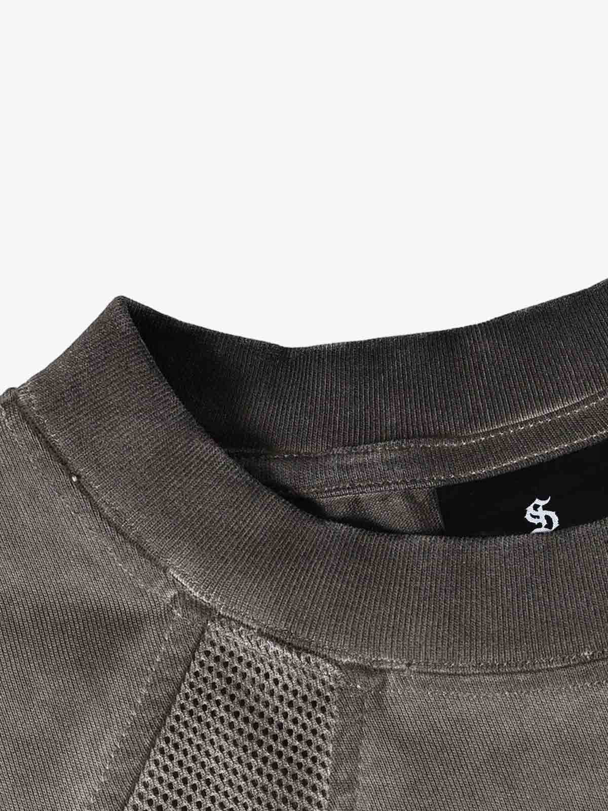 Vintage Washed Panel Raglan T-Shirt 