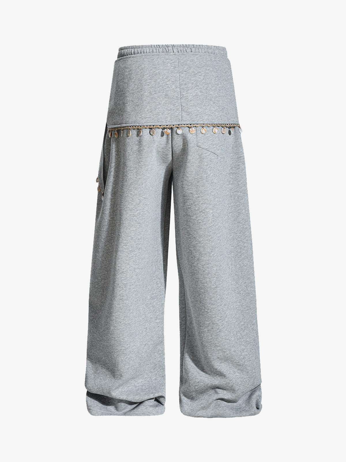 Street Detachable Flap Lace-up Jogger Pants 