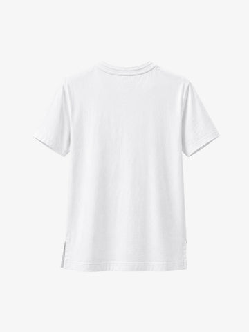 Irregular V-Neck Graphic T-Shirt