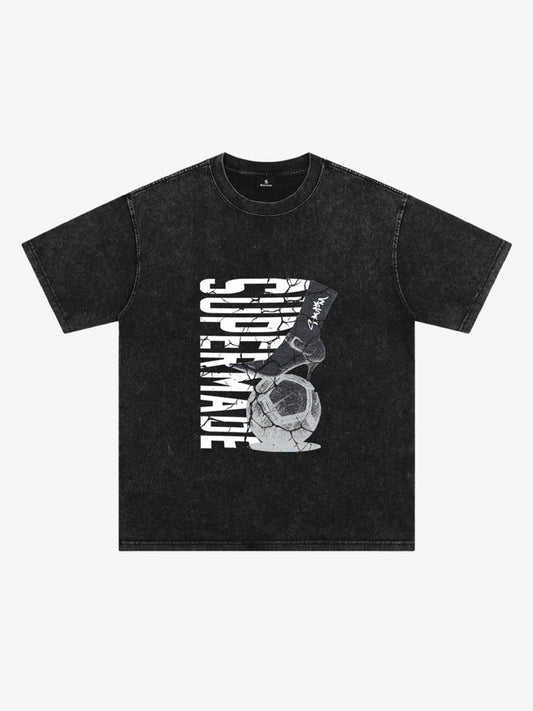 High Heel Soccer Ball Graphic T-Shirt 
