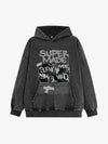 Trendy Retro Graffiti Character Hoodie 