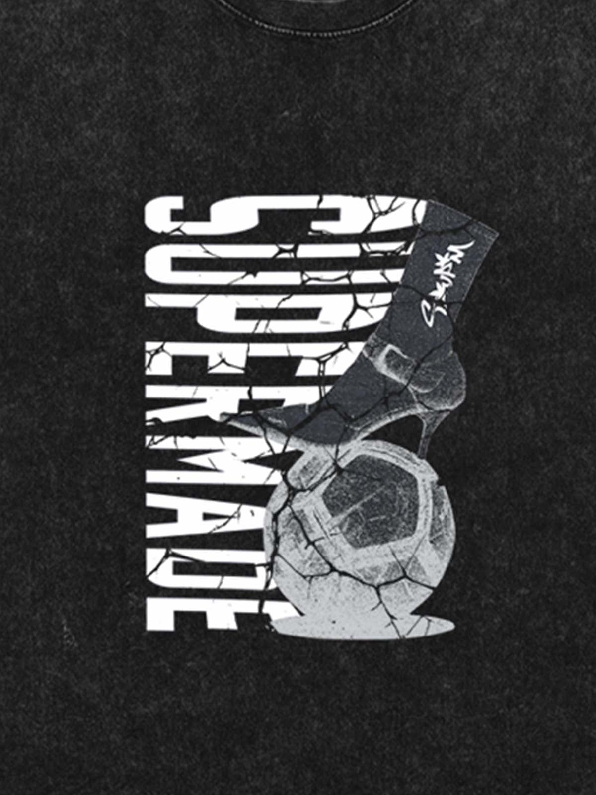 High Heel Soccer Ball Graphic T-Shirt 