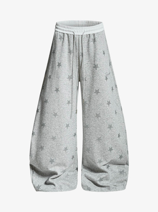 Hose mit Sternenmuster und farblich abgesetztem Bund