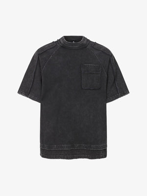 Exposed Seam Washed T Shirt 