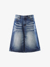 Vintage Jeansshorts mit Used-Look