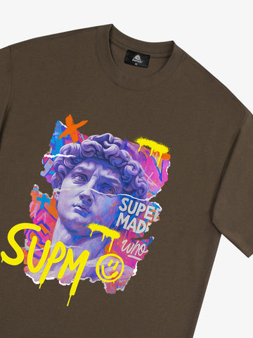David Sculpture Vibrant Graffiti Art T-Shirt 
