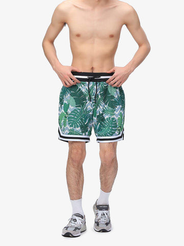 Retro-Basketballshorts aus Mesh mit Kordelzug
