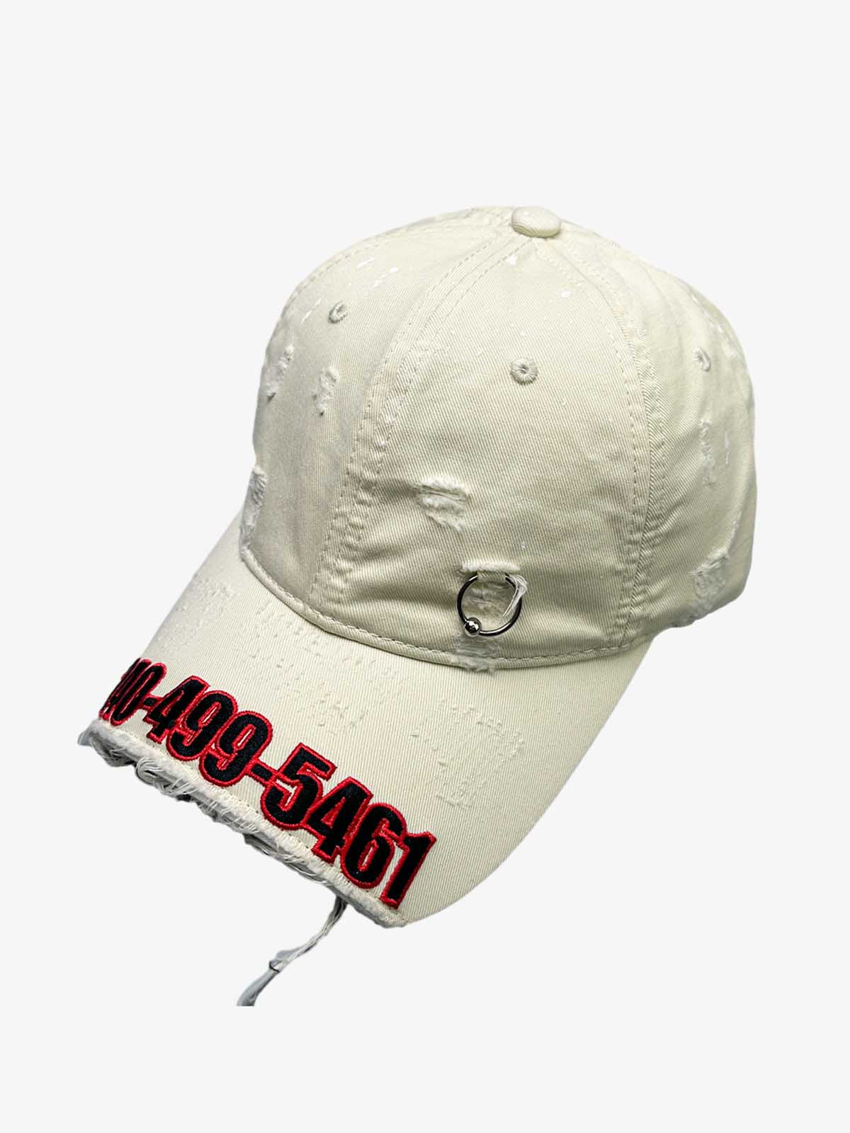 Numeric Embroidered Baseball Cap