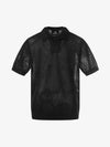 Polohemd mit Lochmuster und Lagenlook