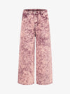 Purple Tie-Dye Finish Acid Wash Jeans 