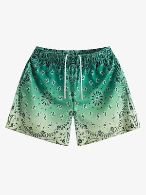 Sportshorts mit Paisley-Muster