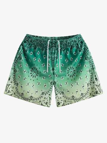 Sportshorts mit Paisley-Muster