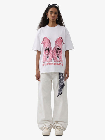 Vintage Pink Leopard Graphic T-Shirt 