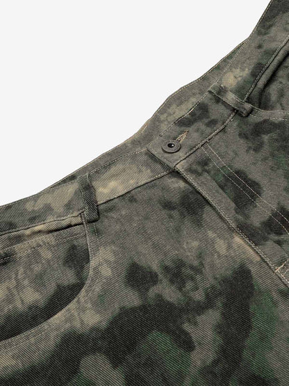 Camo-Print Baggy Cargo Jorts 