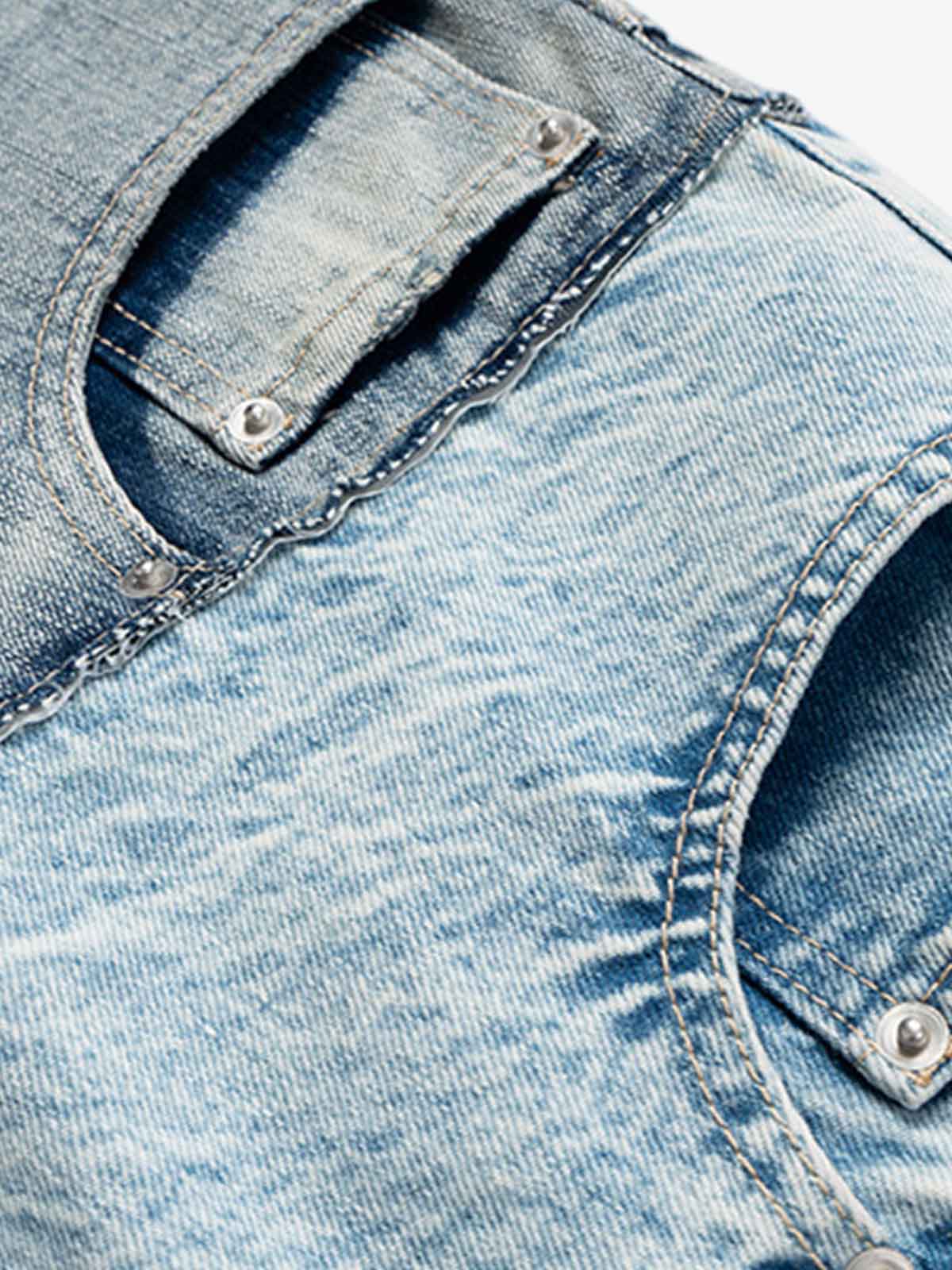 Baggy Jeans mit doppelter Stofflage