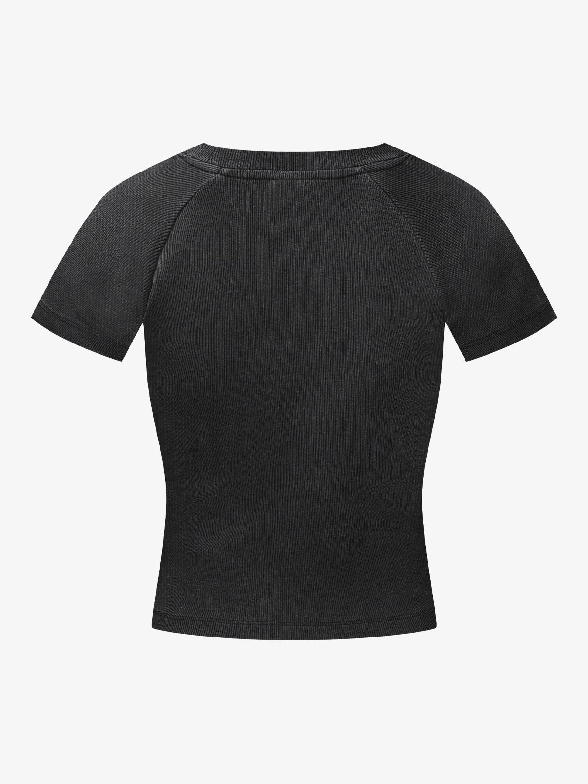 Geripptes Stricktop – Figurbetontes Basic-Teil aus Stretch-Baumwollmischung