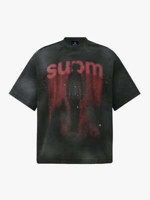 Textured Black T-Shirt – Relaxed Fit Short Sleeve Streetwear Tee