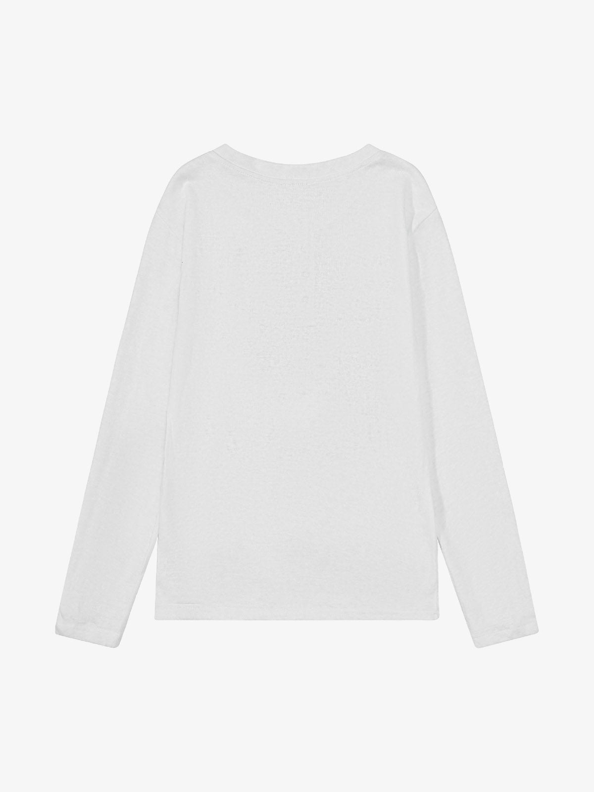 Supermade Industrial Text Print Long Sleeve Henley T-Shirt 