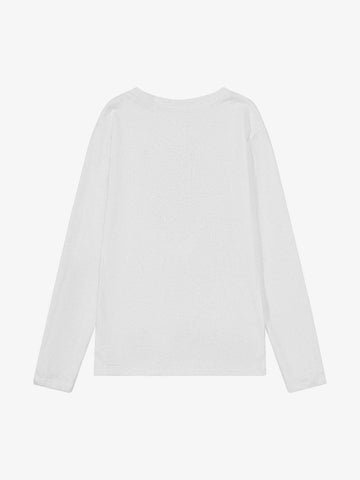 Supermade Industrial Text Print Long Sleeve Henley T-Shirt 