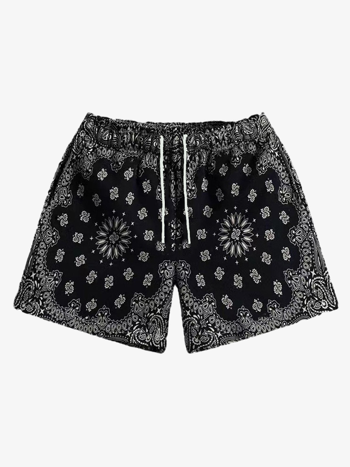 Sportshorts mit Paisley-Muster